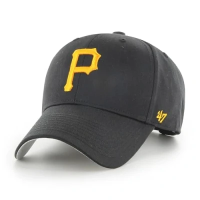 Image of 47 Pittsburgh Pirates MLB Raised Basic Most Value P. Black Adjustable Snapback Cap