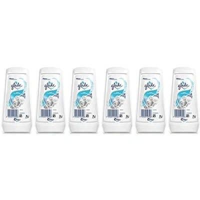 Image of Glade Home Kitchen Bathroom Air Freshener Gel Pure Clean Linen 150g (6 Fresheners)