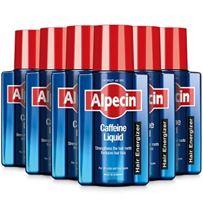 Image of Alpecin Caffeine Liquid Hair Tonic 6x 200ml Against Thinning Natural Growth for Men Energizer Strong Care Made in Germany