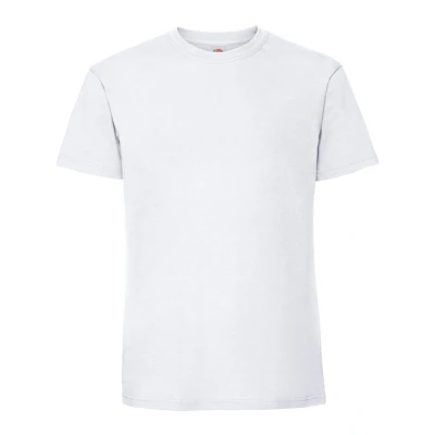 Image of Fruit of the Loom Mens Iconic Premium Ringspun Cotton T Shirt (White) Size 2XL