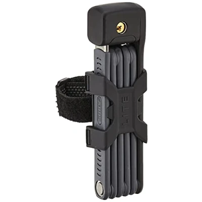 Image of ABUS Bordo Lite 6055K SH folding lock with bracket Extra light bike made of special steel security level 7 85 cm Black