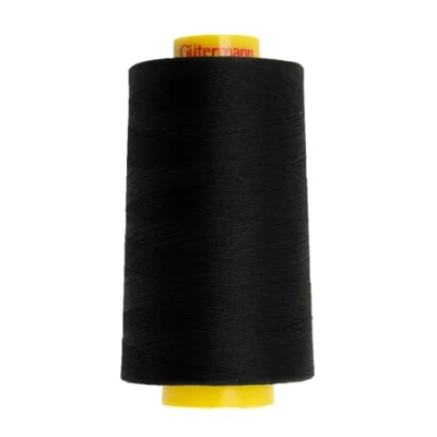 Image of Gutermann 120&quot; Mara Thread, Polyester, Black, 9 x 11.5 cm