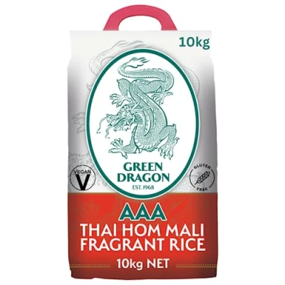 Image of Green Dragon Thai Fragrant Jasmine Rice 10KG Hom Mali AAA Premium White Chinese Ingredients Asian Cooking