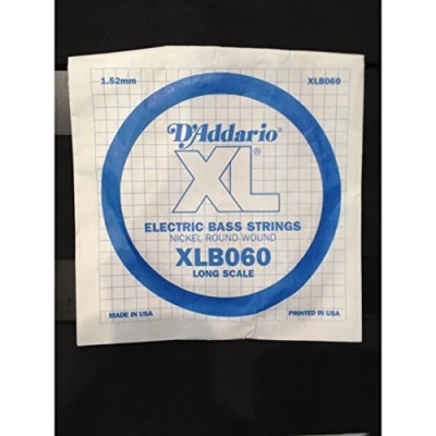 Image of D&#039;Addario .060 Long Scale Nickel Wound Single String for Bass Guitar
