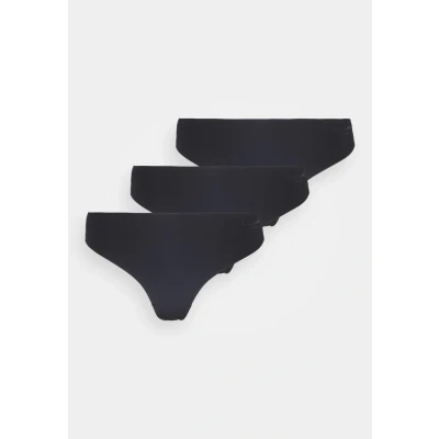 Image of Björn Borg Performance Thong 3 PACK Thong, Women&#039;s, Size: Large, Black