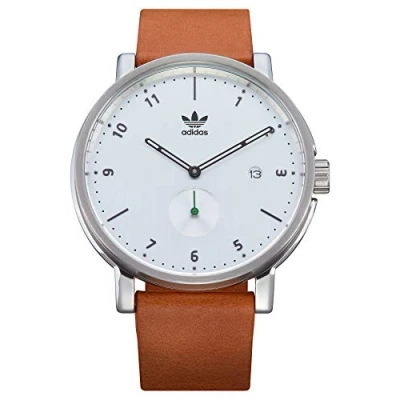 Image of Adidas by Nixon Mens Analogue Quartz Watch with Leather Strap Z12 3039 00