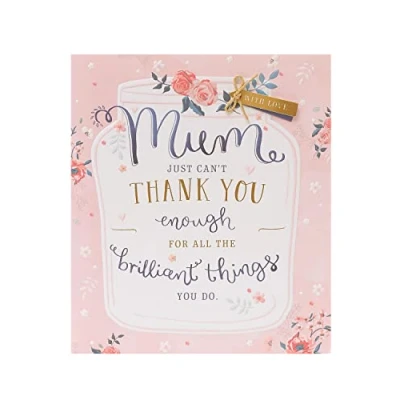 Image of Mum Just Can&#039;t Thank You Enough Mother&#039;s Day Card Mothers Greeting Cards