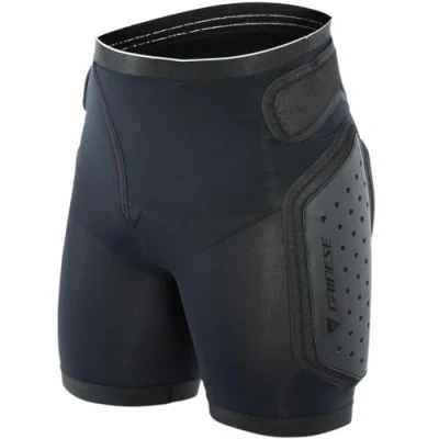 Image of DAINESE, ACTION EVO MEN&#039;S SKI SHORTS WITH PROTECTIONS, BLACK/WHITE, S