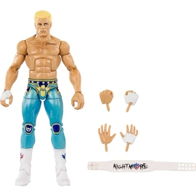Image of Mattel WWE Cody Rhodes Top Picks Elite Collection Action Figure, Articulation &amp; Life Like Detail, Interchangeable Accessories, 6 Inch, HKN60