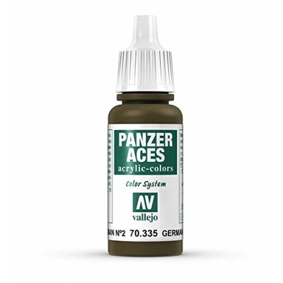Image of Vallejo Panzer Aces 17 ml Acrylic Paint German Tank Crew II Feldgrau