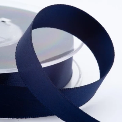 Image of Italian Options Satin Ribbon, 38mm Wide x 25 Metre Roll, Navy