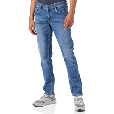 Image of MUSTANG Men&#039;s Oregon Tapered Jeans, Medium Blue 582, 48 W/32 L