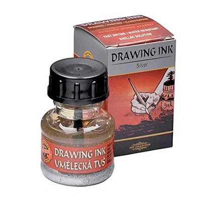 Image of KOH I NOOR Artist&#039;s Drawing Ink Silver