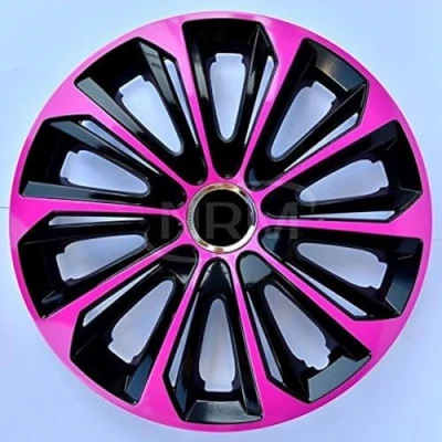 Image of Wheel trim 15 inch Black Extra Strong Pink/Set of 4