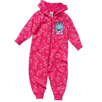 Image of THOMAS &amp; FRIENDS Boys Girls Printed Cotton Onesie Playsuit Jumpsuit UK Seller Pink 2/3 Years