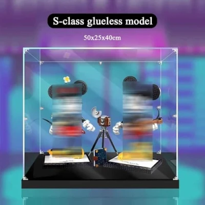 Image of Mickey and Minnie Mouse Dustproof Acrylic Display Box Compatible with Lego 43179(2mm)