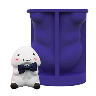 Image of ShiftX4 Epoxy Resin, 3D Toy Cute Penis Resin Mold Ornaments Home Decorations Casting Silicone Mould DIY Crafts Plaster Candle