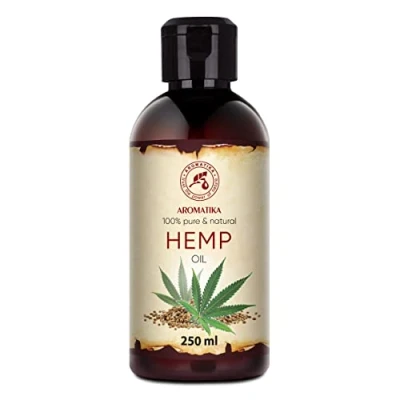 Image of Hemp Oil 250ml 100% Natural &amp; Pure Cold Pressed Carrier Used for Skin Care Haircare Massage Cosmetics Aluminum Bottle Oils