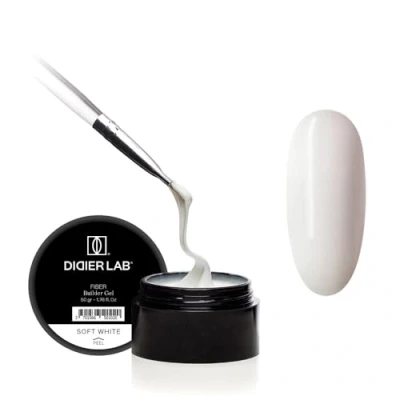 Image of Didier Lab Fiber Builder Gel Soft White Self Leveling HEMA Free for Nails Ultra Strong LED UV Fiberglass Nail Repair Refills and Extensions 50g