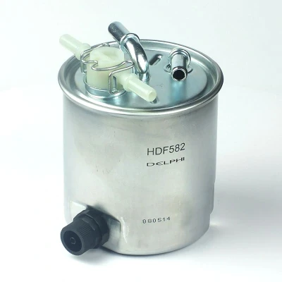 Image of 16400JY00A, 16400JY09D Fuel Filter DELPHI HDF582 with quick coupling NISSAN: Qashqai / Qashqai+2 I, X Trail, NV200 Box Body Estate