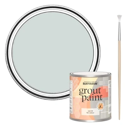 Image of Rust Oleum Grey Ultra Durable Grout Paint Dove 250ml