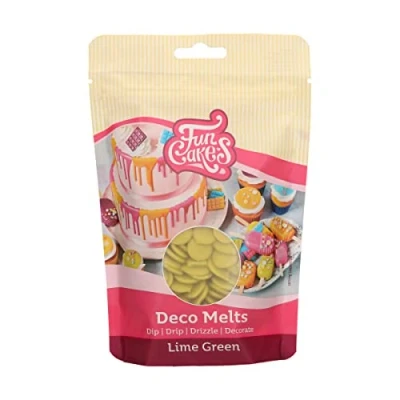 Image of FunCakes Deco Melts Lime Green, AZO Free, 250 g