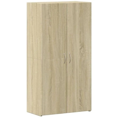 Image of vidaXL File Cabinet Sonoma Oak 60x32x115 cm Engineered Wood