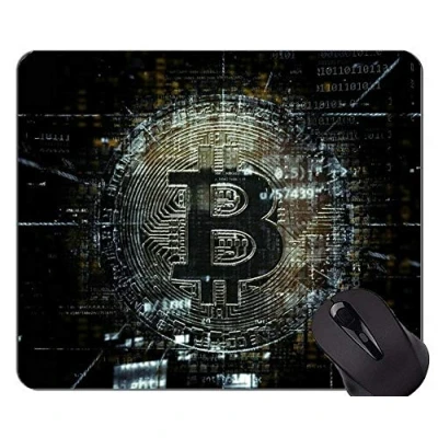 Image of YENDOSTEEN Mouse Pad Personalized,Dollar Bitcoin Currency Rubber