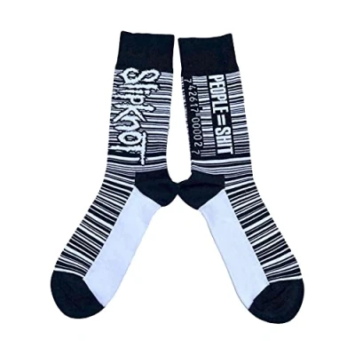 Image of SOCKSHOP Music Collection 1 Pair Slipknot Cotton Socks Barcode One Size