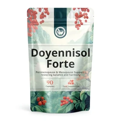 Image of Doyennisol Forte: Perimenopause &amp; Menopause Supplements Maximum Support with 14 Natural Ingredients All in One Complex Sage, Red Clover, Maca Vegan Friendly 90 Capsules