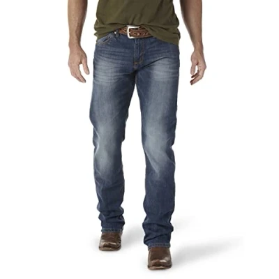 Image of Wrangler Men&#039;s Retro Slim Fit Straight Leg Jean, Cottonwood, 35W x 36L