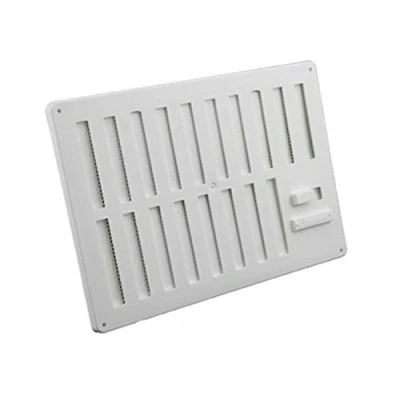 Image of Stadium BM476 White 9 Inch x 6 Hit &amp; Miss Vent Flyscreen Ventilator