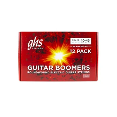 Image of GHS Strings GBL 12 pack Nickel Plated Electric Guitar String, Light 010 046 (12 sets)