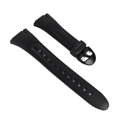Image of Casio watch strap watchband Resin Band black W 43H 1 42H