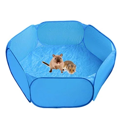 Image of Heppurg Guinea Pig Playpen Indoor Run Pen Hamster Small Animal Play Pet Pop up Exercise Yard Fence Portable C&amp;C Cage Tent