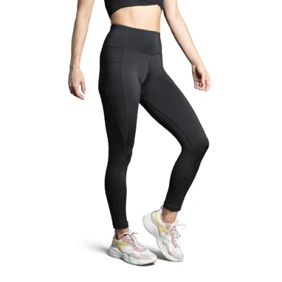 Image of DANISH ENDURANCE Gym Leggings, High Waisted, Zippered Rear Pocket, for Women, Black, XL