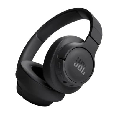 Image of JBL Tune 720 BT Wireless Over Ear Headphones with Pure Bass Sound, Bluetooth 5.3, Hands Free Calls, Audio Cable and 76 Hour Battery Life, Black