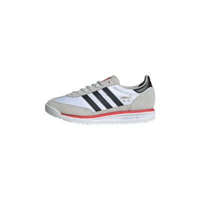 Image of adidas Originals SL 72 RS Unisex Trainers, Size: 3.5, Ftwr white core black grey one Leather and textile