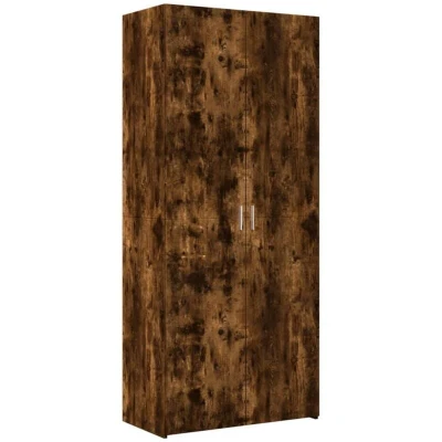 Image of vidaXL Highboard Smoked Oak 80x42.5x185 cm Engineered Wood