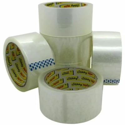 Image of Ksp partners ltd e commerce Clear Packaging Packing TAPE for Parcels and Boxes 48mm x 66m, 36 Rolls STIKKY