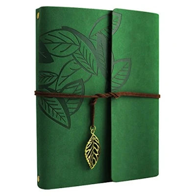 Image of ZEEYUAN Photo Album Scrapbook DIY Memory Book Leaf Soft Leather Family Wedding Special Christmas Valentines Birthday Gifts Unique Present for Women