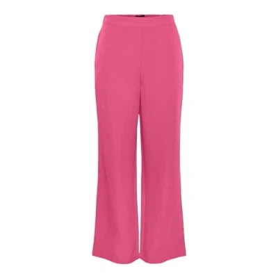 Image of PIECES Women&#039;s PCBOZZY HW Wide Plain Pant NOOS BC, hot Pink, XL / 30L