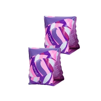Image of Limmys Premium Quality Arm bands for kids 1 6 years old, Inflatable Armbands Swimming (Purple)
