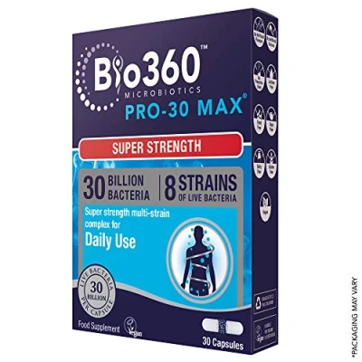 Image of Bio360 Pro 30 MAX (30 Billion Bacteria), from Natures Aid, Capsules
