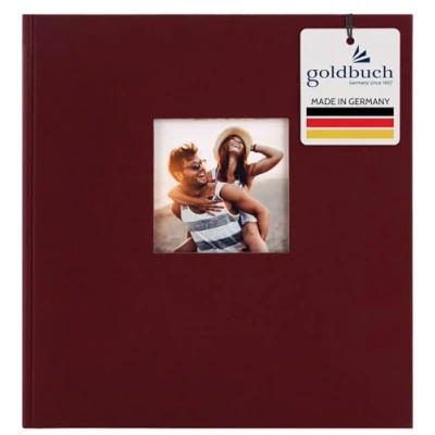 Image of Goldbuch Photo Album with Window Cut Out, Cardboard, bordeaux, 30 x 31 cm