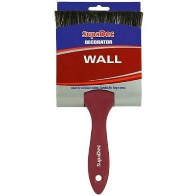 Image of SupaDec Decorator Paint Paste Wall Brush Value DIY Decorating Large Area Emulsion Brushes For Painting With Gloss and Satin Paints on Walls Ceilings Furniture Wood &amp; Metal (6&quot;/150mm)