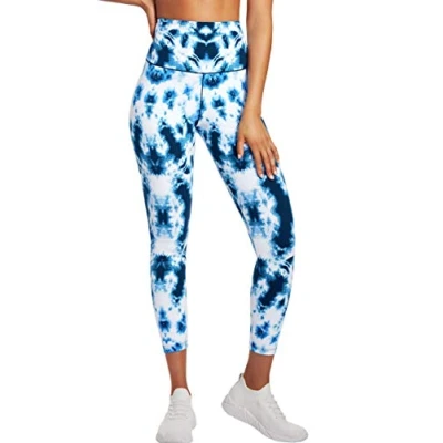 Image of Maidenform Women&#039;s Firm Foundations Shapewear Leggings Available in Tall DMS085, Resolution Blue Tyedye, Medium