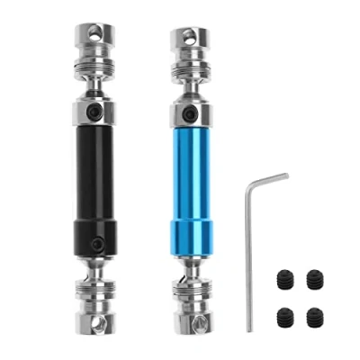 Image of EMSea 2PCS RC Car Drive Shaft Compatible with WLtoys 12428 12423 1/12 Rear Center Transmission Model Accessories Blue &amp; Black
