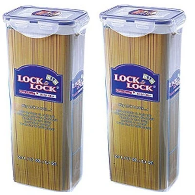 Image of Lock &amp; 2 x and Spaghetti Pasta Food Container 2L HPL819