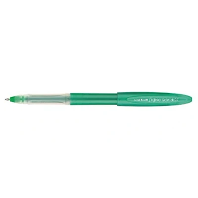 Image of Uni ball 482054 UM170 SigNo Gelstick Rollerball Pen 0.7mm Tip 0.4mm Line Green Ref 9003003 [Pack 12]